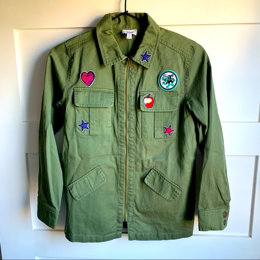 DISNEY | EUC Descendants III Army Jacket Wicked Rotten to the Core Med 10/12